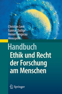 Abbildung von: Handbuch Ethik und Recht der Forschung am Menschen - Springer