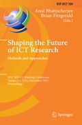 Cover: Shaping the Future of ICT Research: Methods and Approaches - Springer