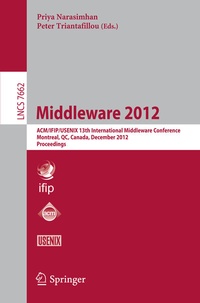 Enlarge image Cover: Middleware 2012 - Springer
