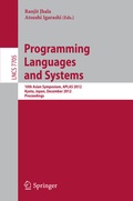 Cover: Programming Languages and Systems - Springer