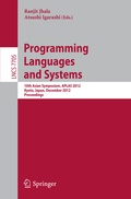 Cover: Programming Languages and Systems - Springer