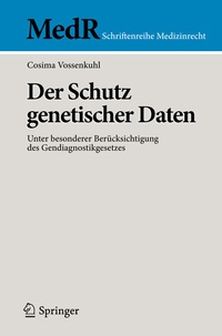 Abbildung von: Der Schutz genetischer Daten - Springer