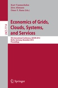 Cover: Economics of Grids, Clouds, Systems, and Services - Springer