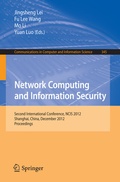 Cover: Network Computing and Information Security - Springer