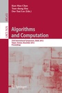 Cover: Algorithms and Computation - Springer