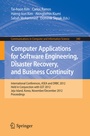 Cover: Computer Applications for Software Engineering, Disaster Recovery, and Business Continuity - Springer