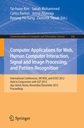 Cover: Computer Applications for Web, Human Computer Interaction, Signal and Image Processing, and Pattern Recognition - Springer