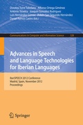 Cover: Advances in Speech and Language Technologies for Iberian Languages - Springer