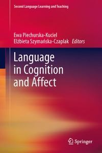 Abbildung von: Language in Cognition and Affect - Springer