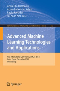 Enlarge image Cover: Advanced Machine Learning Technologies and Applications - Springer