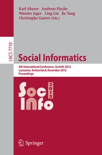 Enlarge image Cover: Social Informatics - Springer