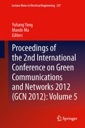 Cover: Proceedings of the 2nd International Conference on Green Communications and Networks 2012 (GCN 2012): Volume 5 - Springer