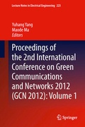 Cover: Proceedings of the 2nd International Conference on Green Communications and Networks 2012 (GCN 2012): Volume 1 - Springer