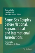 Cover: Same-Sex Couples before National, Supranational and International Jurisdictions - Springer