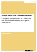 Cover: Complying Lean Principles at a Traditional Site - GRIN Verlag