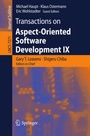 Cover: Transactions on Aspect-Oriented Software Development IX - Springer