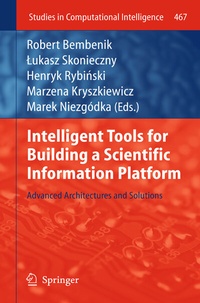 Enlarge image Cover: Intelligent Tools for Building a Scientific Information Platform - Springer