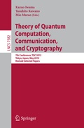 Cover: Theory of Quantum Computation, Communication, and Cryptography - Springer