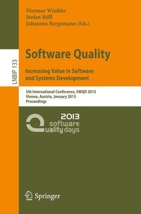 Enlarge image Cover: Software Quality. Increasing Value in Software and Systems Development - Springer