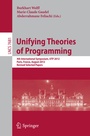 Cover: Unifying Theories of Programming - Springer