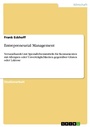 Cover: Entrepreneurial Management - GRIN Verlag