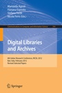 Cover: Digital Libraries and Archives - Springer