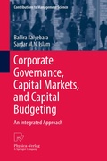 Cover: Corporate Governance, Capital Markets, and Capital Budgeting - Physica
