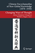 Cover: Chinese Encyclopaedias of New Global Knowledge (1870-1930) - Springer