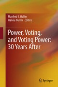 Cover: Power, Voting, and Voting Power: 30 Years After - Springer
