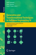 Cover: Generative and Transformational Techniques in Software Engineering IV - Springer