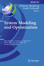 Cover: System Modeling and Optimization - Springer