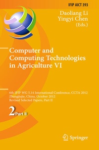 Enlarge image Cover: Computer and Computing Technologies in Agriculture VI - Springer