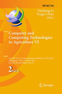 Enlarge image Cover: Computer and Computing Technologies in Agriculture VI - Springer