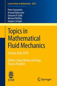 Enlarge image Cover: Topics in Mathematical Fluid Mechanics - Springer