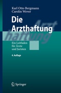 Cover: Die Arzthaftung - Springer