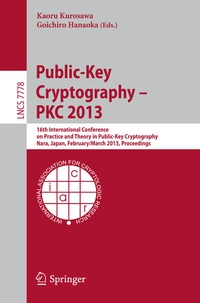Abbildung von: Public-Key Cryptography -- PKC 2013 - Springer