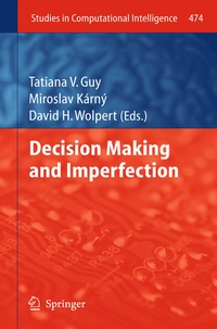 Enlarge image Cover: Decision Making and Imperfection - Springer