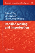 Cover: Decision Making and Imperfection - Springer