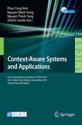 Cover: Context-Aware Systems and Applications - Springer