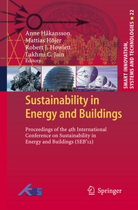 Abbildung von: Sustainability in Energy and Buildings - Springer