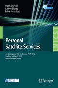 Cover: Personal Satellite Services - Springer