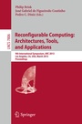 Cover: Reconfigurable Computing: Architectures, Tools and Applications - Springer