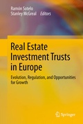 Cover: Real Estate Investment Trusts in Europe - Springer