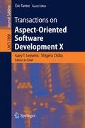 Cover: Transactions on Aspect-Oriented Software Development X - Springer