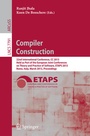 Cover: Compiler Construction - Springer