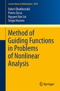 Cover: Method of Guiding Functions in Problems of Nonlinear Analysis - Springer