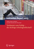Cover: Fehlzeiten-Report 2013 - Springer