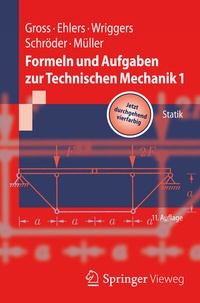 Abbildung von: Formeln und Aufgaben zur Technischen Mechanik 1 - Springer Vieweg