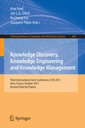 Cover: Knowledge Discovery, Knowledge Engineering and Knowledge Management - Springer