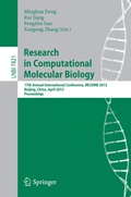 Cover: Research in Computational Molecular Biology - Springer